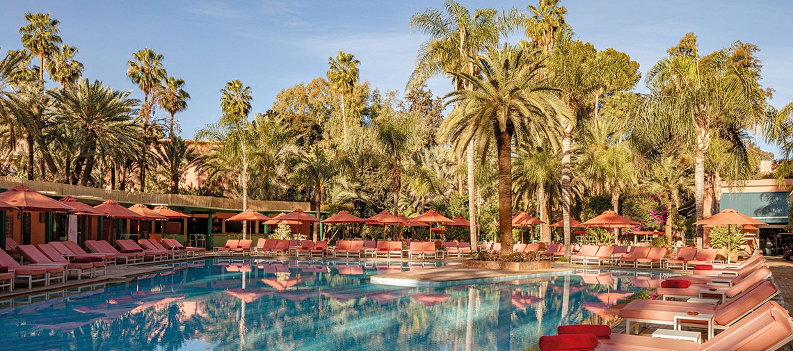 Hotel Es Saadi Marrakech - chambre vue Atlas