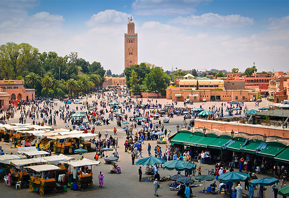 Place Jamaa El Fna à Marrakech